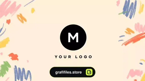 لوگو موشن پریمیر Hand Drawn Brush Scribble Logo