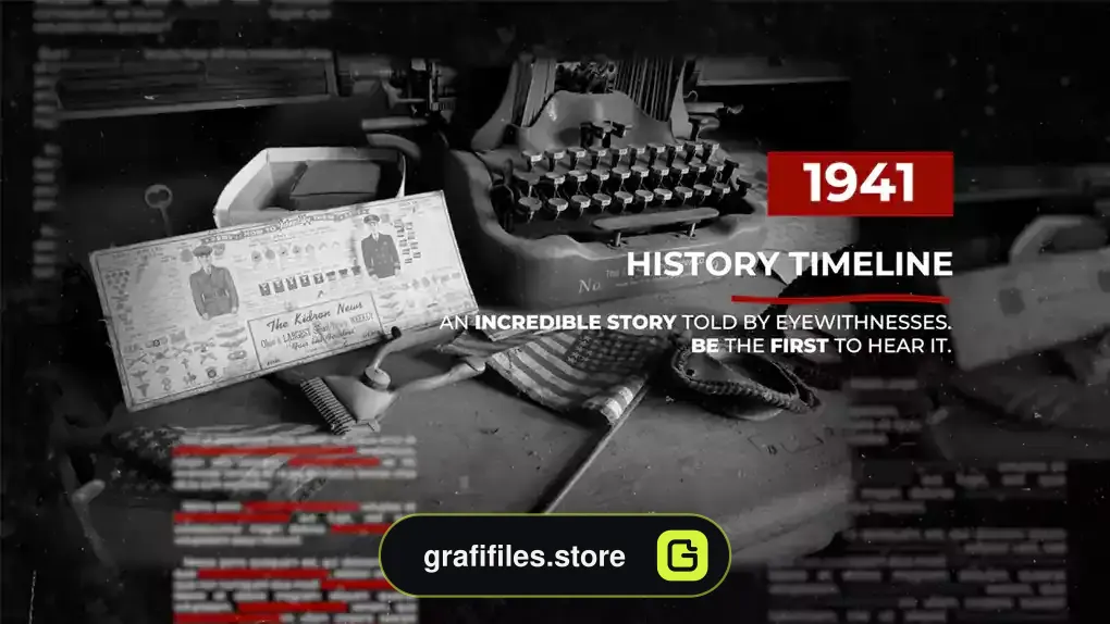 پروژه پریمیر اسلایدشو مستند تاریخی History Timeline. The Documentary