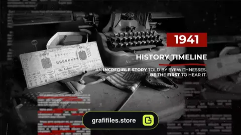 پروژه پریمیر اسلایدشو مستند تاریخی History Timeline. The Documentary
