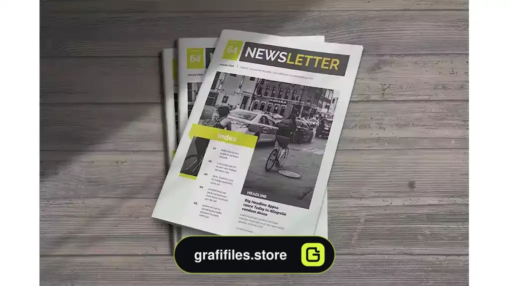 قالب ایندیزاین روزنامه InDesign Newsletter Template 3
