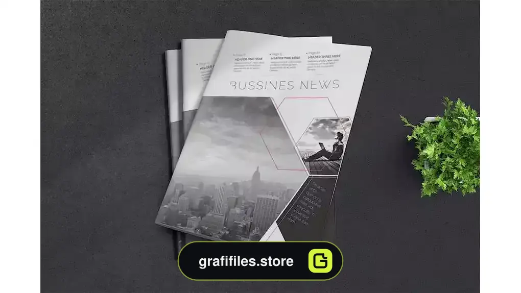 قالب ایندیزاین روزنامه InDesign Newsletter Template 7