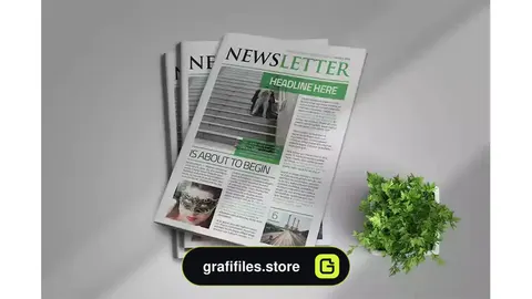قالب ایندیزاین روزنامه InDesign Newsletter Template 6