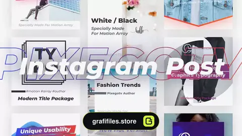 پروژه پریمیر پست اینستاگرام Instagram Post