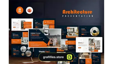 قالب پاورپوینت معماری داخلی