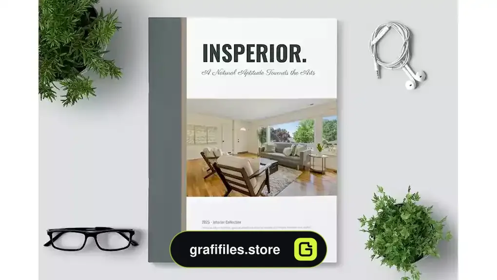 قالب آماده ایندیزاین نمونه کار طراحی داخلی Interior Design Portfolio