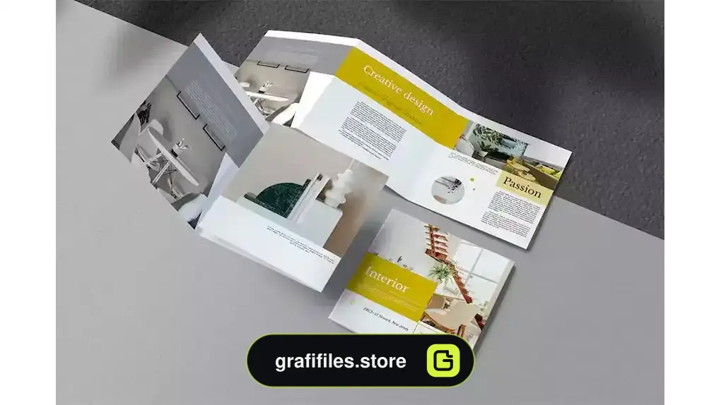قالب ایندیزاین بروشور طراحی داخلی Interior Indesign Brochure