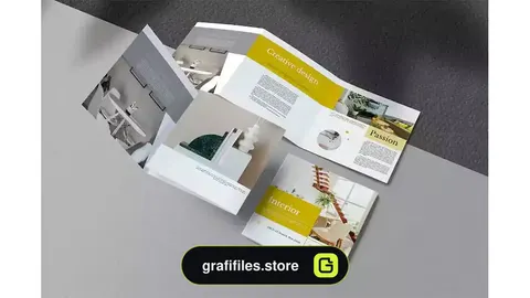 قالب ایندیزاین بروشور طراحی داخلی Interior Indesign Brochure
