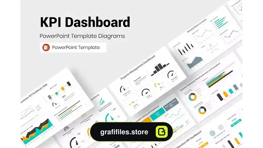 قالب پاورپوینت داشبورد KPI