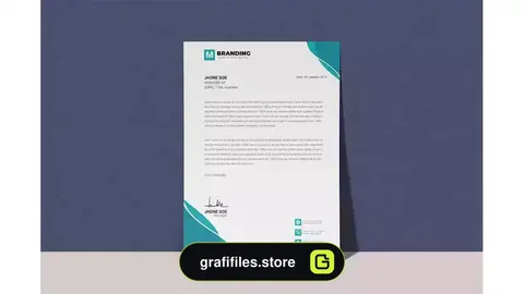 قالب ورد سربرگ Letterhead Word Template