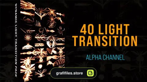 ترانزیشن پریمیر خطوط نور Light Lines Transition Pack