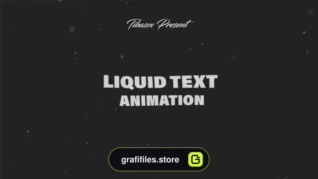 پریست پریمیر متن با افکت مایع Liquid Text Animation