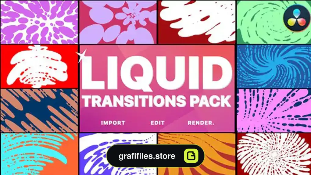 ترانزیشن سیال داوینچی ریزالو Liquid Transitions | DaVinci Resolve