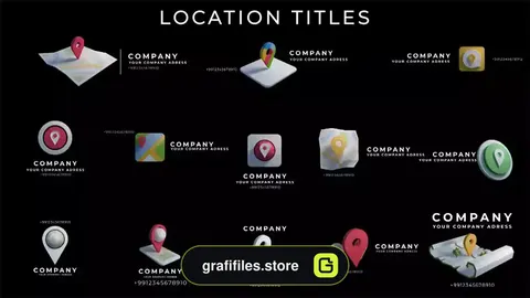 پروژه پریمیر تایتل لوکیشن Location Titles