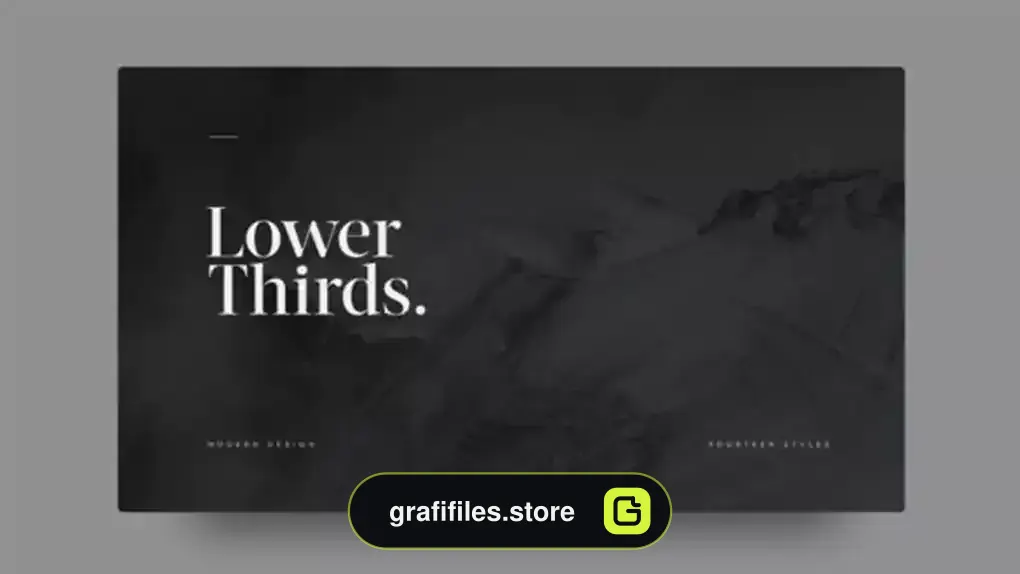 پروژه افترافکت زیرنویس Lower Thirds 2