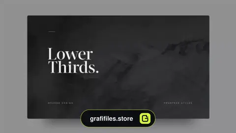 پروژه افترافکت زیرنویس Lower Thirds 2
