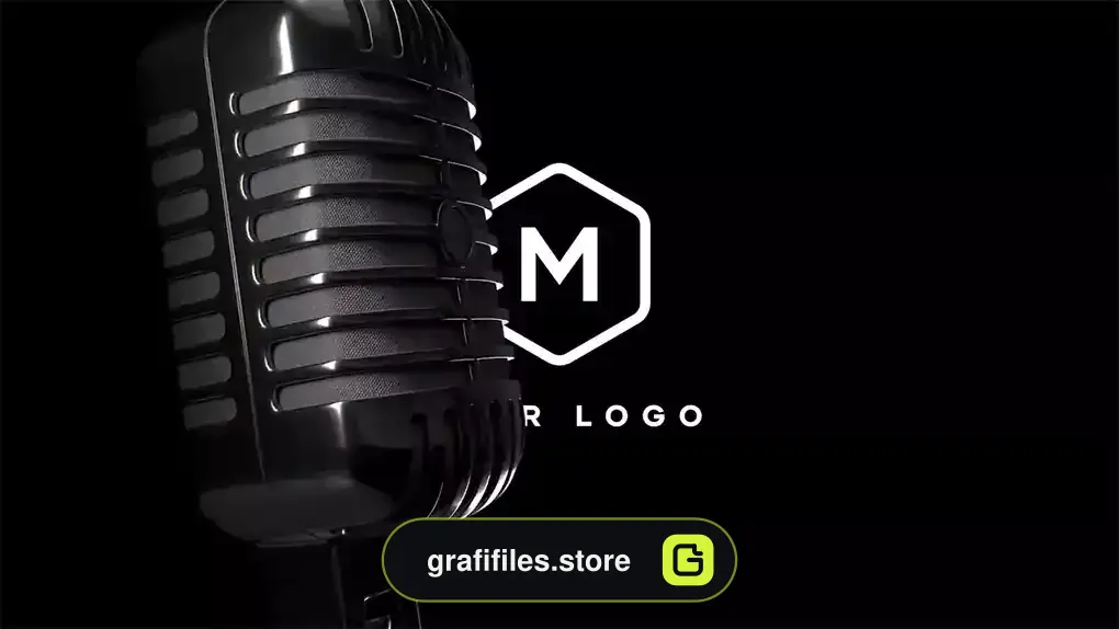 پروژه پریمیر لوگو میکروفون Microphone Logo