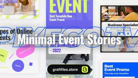 پروژه پریمیر استوری مینیمال ایونت Minimal Event Stories
