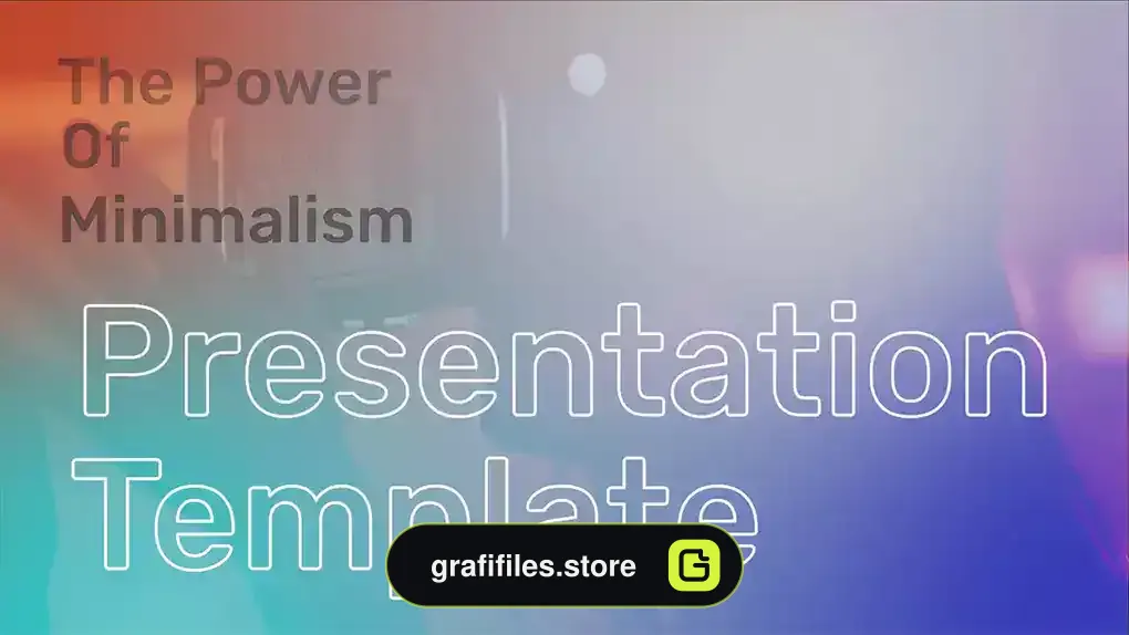پروژه پریمیر پرزنتیشن مینیمال Minimal Gradient Presentation