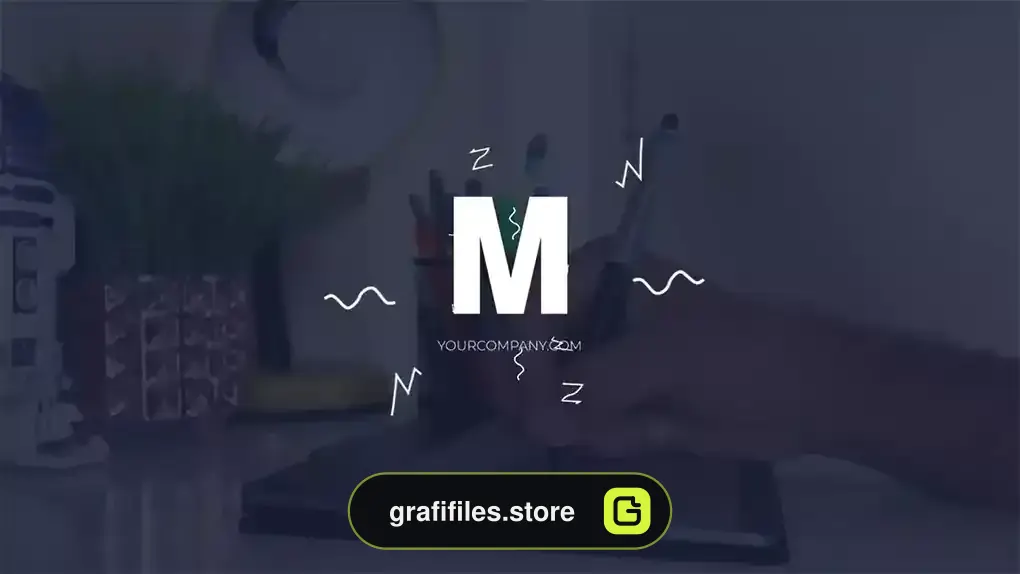 لوگو موشن پریمیر Minimal Scribble Logo