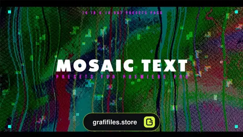 پریست پریمیر متن موزاییکی Mosaic Text Presets