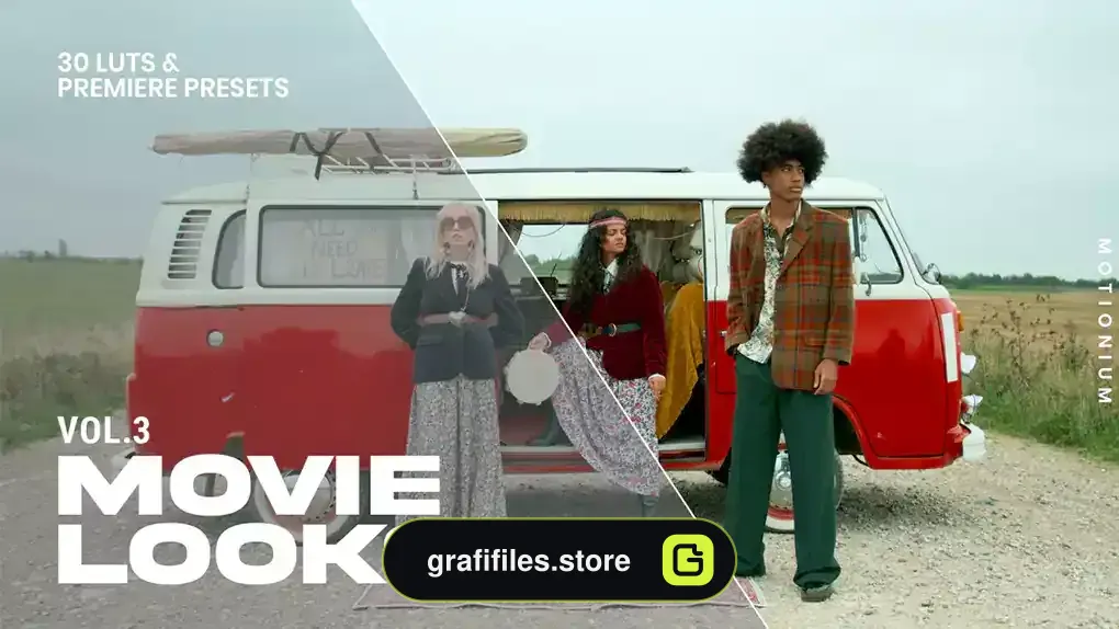 پریست پریمیر اصلاح رنگ فیلم Movie Looks Vol 3 - 30 LUTs