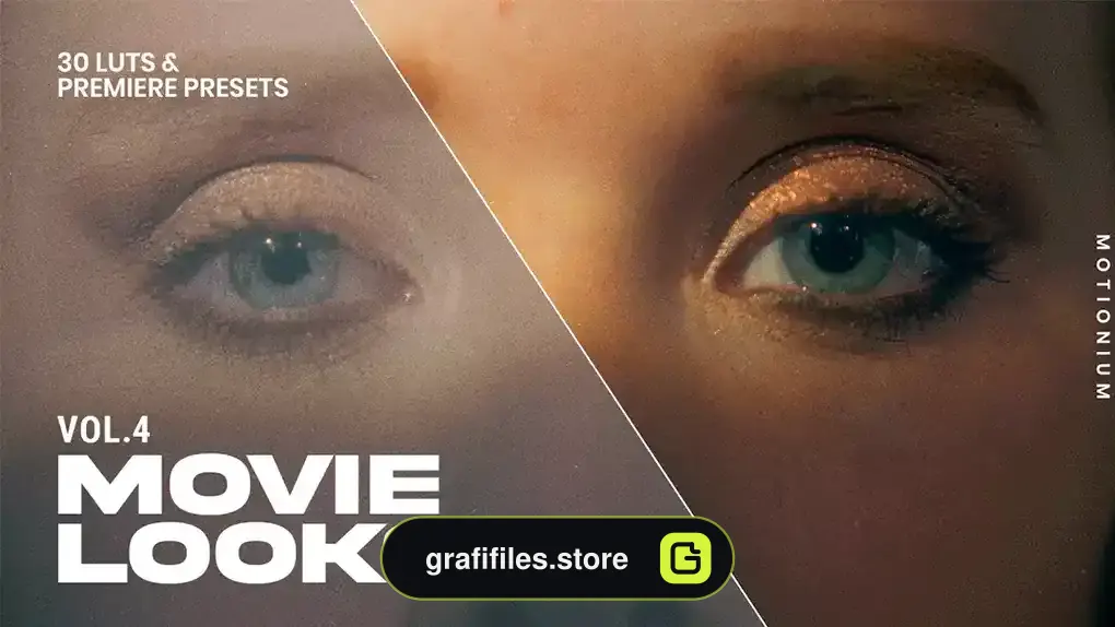 پریست پریمیر اصلاح رنگ فیلم Movie Looks Vol 4 - 30 LUTs