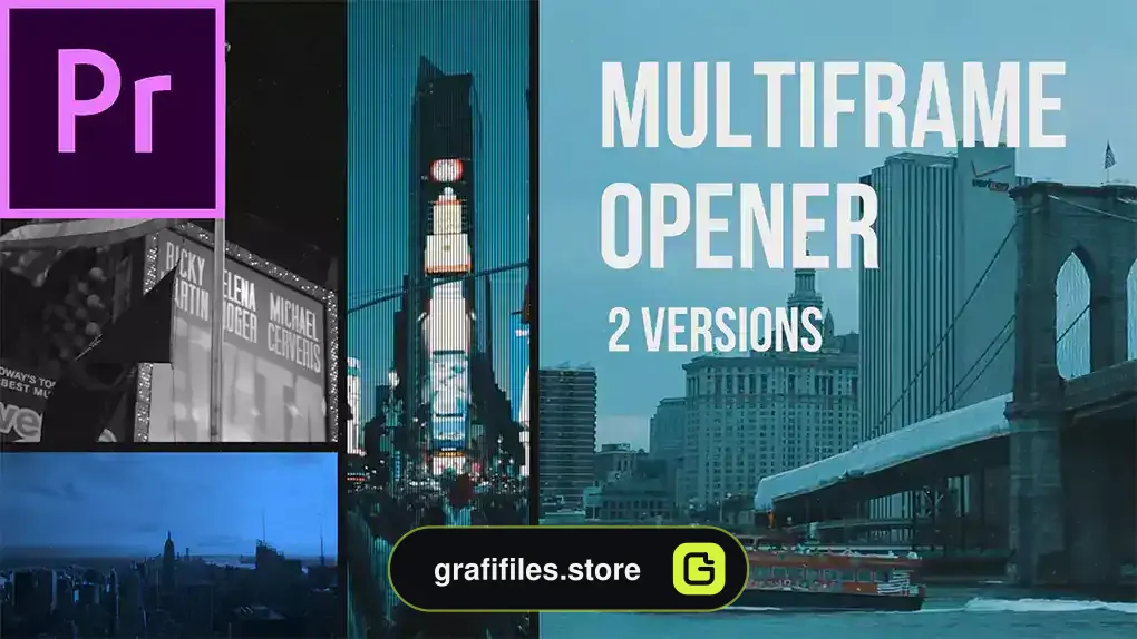 پروژه پریمیر وله رسانه چند فریمی Multiframe Media Opener