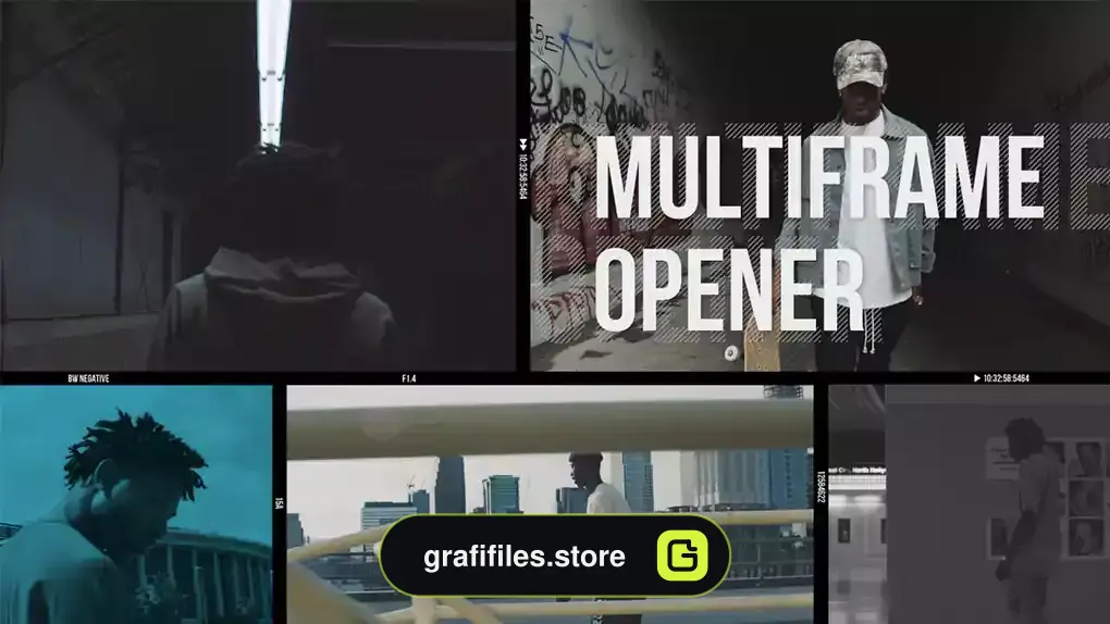 پروژه پریمیر افتتاحیه رسانه چند فریمی Multiframe Media Opener