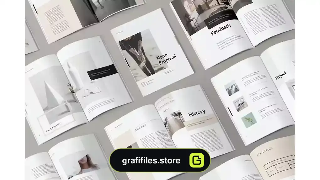 قالب ایندیزاین بروشور Nano Indesign Brochure