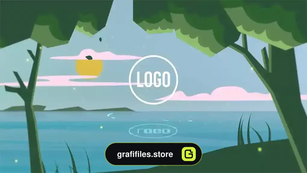 پروژه پریمیر لوگو پارالاکس در طبیعت Nature Parallax Logo Reveal