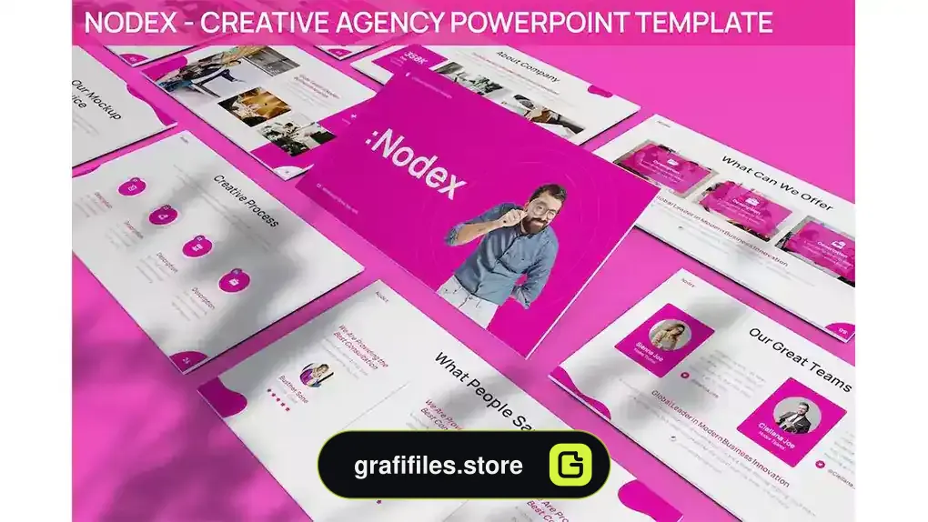 قالب پاورپوینت Nodex - Creative Agency Powerpoint Template