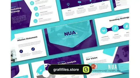 قالب پاورپوینت NUA – Pitch Deck PowerPoint Template