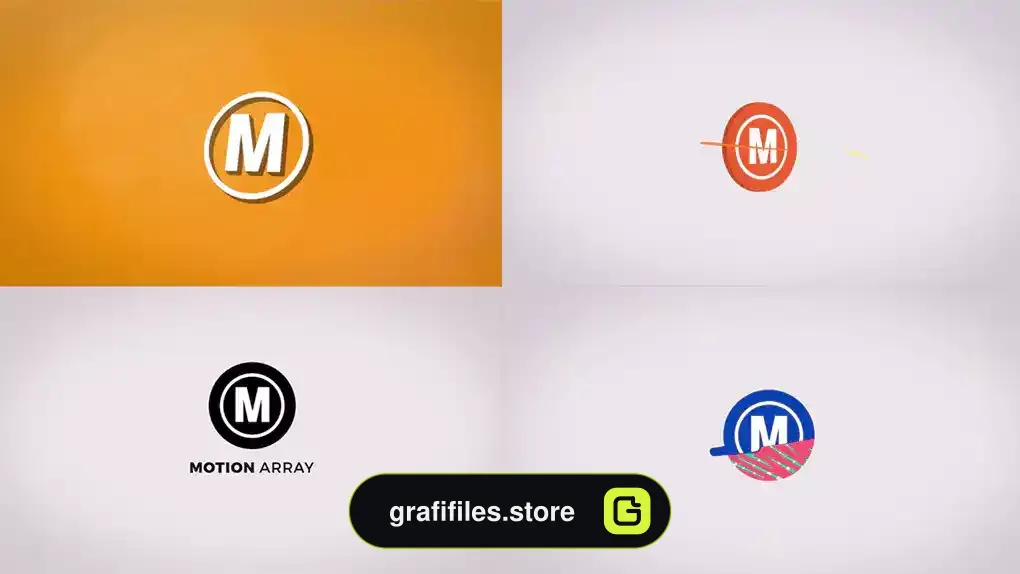 لوگو موشن پریمیر Pack Of 4 Logo Reveal 4k