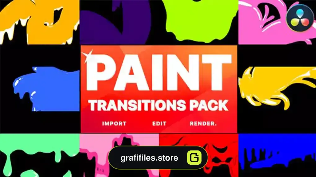 ترانزیشن نقاشی داوینچی ریزالو Paint Transitions | DaVinci Resolve