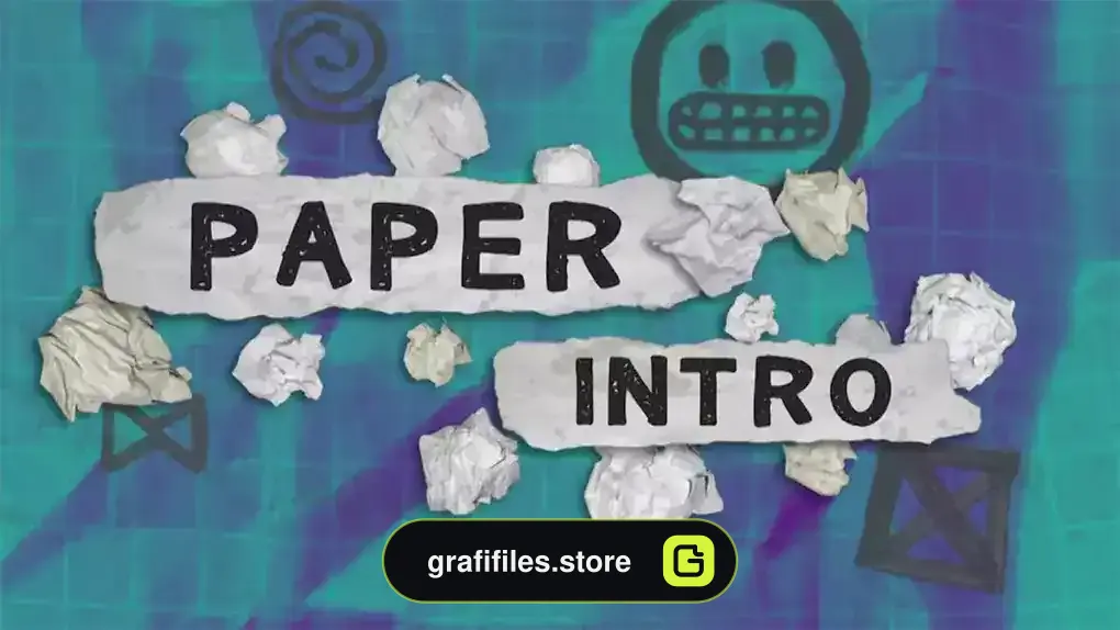 پروژه پریمیر اینترو کاغذ مچاله شده Paper Intro