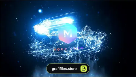 پروژه پریمیر لوگو چرخش ذرات Particle Swirl Logo