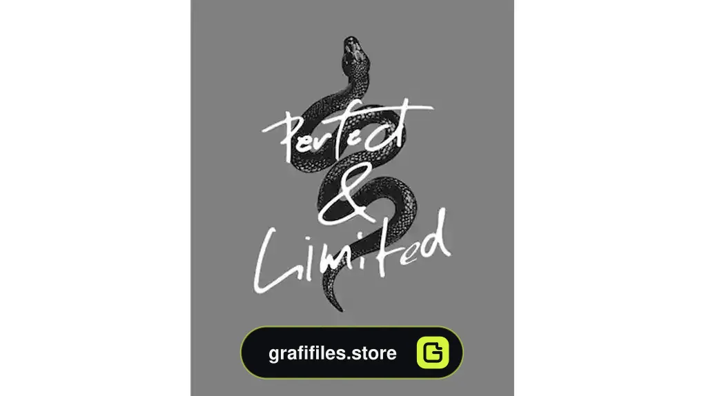 طرح وکتور خوشنویسی Perfect and limited edition calligraphy slogan
