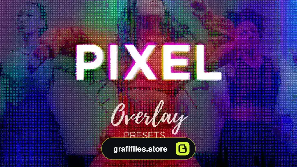 پریست پریمیر پیکسلی Pixel Overlay Presets