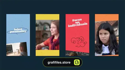 پروژه پریمیر استوری اینستاگرام Playful Doodle Stories