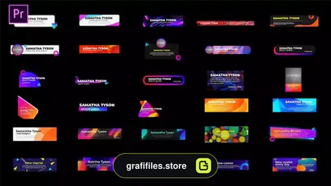 پروژه پریمیر زیرنویس Pop Lower thirds