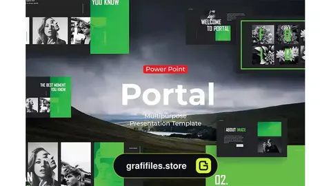 قالب پاورپوینت پورتال Portal - PowerPoint Template