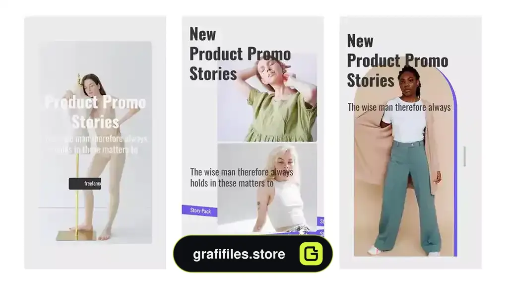 پروژه پریمیر استوری معرفی محصول Product Promo Stories