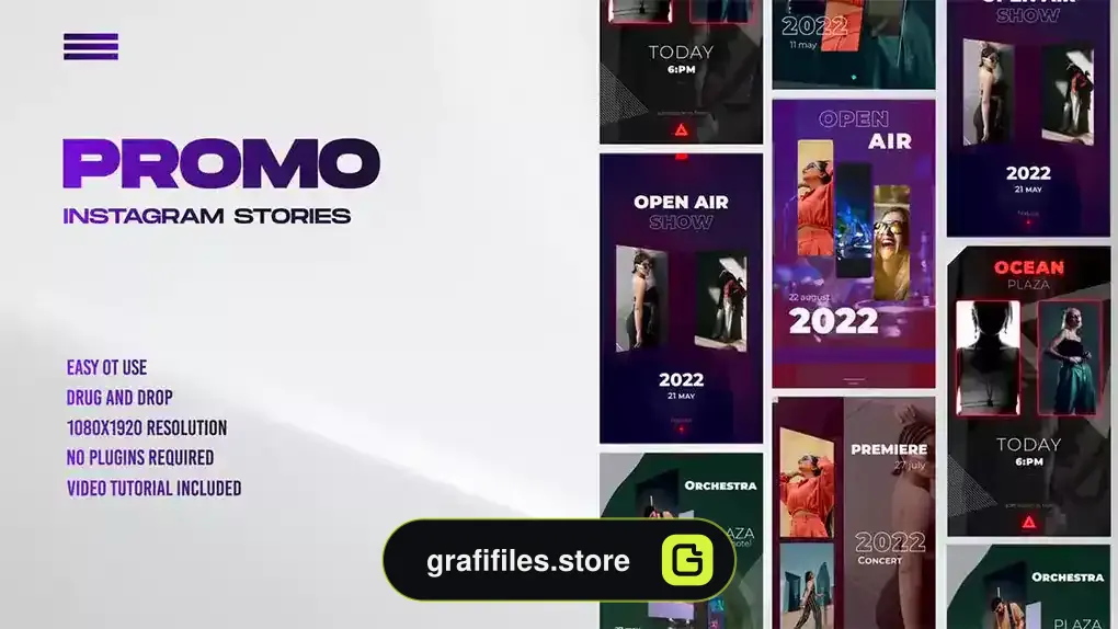 پروژه پریمیر استوری اینستاگرام تبلیغاتی Promo Stories