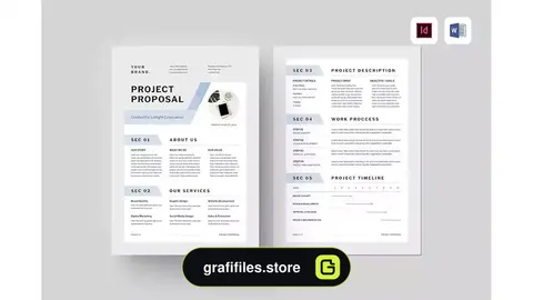 قالب ایندیزاین پروپوزال Proposal | MS Word & Indesign 4