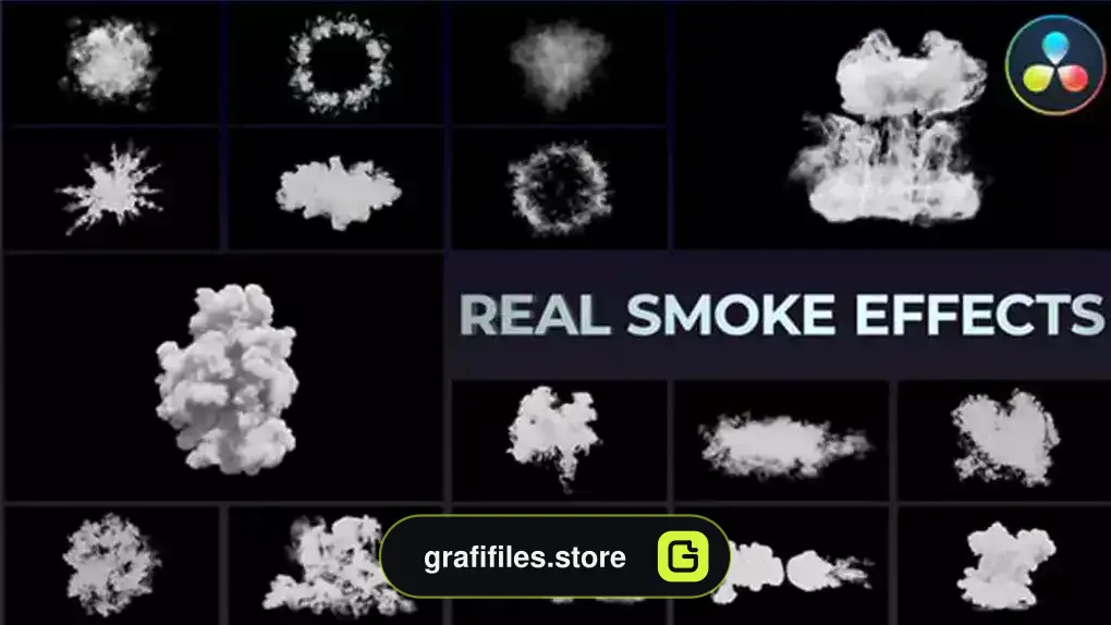 پروژه داوینچی ریزالو افکت دود واقعی Real Smoke Effects DaVinci Resolve