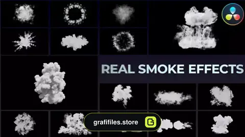 پروژه داوینچی ریزالو افکت دود واقعی Real Smoke Effects DaVinci Resolve