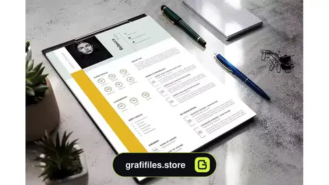 قالب ایندیزاین رزومه Resume / Word / Indesign 2