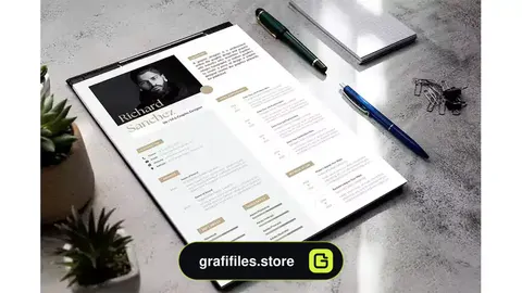قالب ایندیزاین رزومه Resume / Word / Indesign