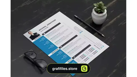 قالب آماده ورد رزومه Resume Word Template 2
