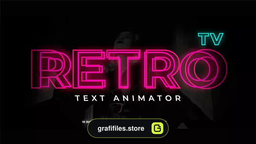 پریست انیمیشن متن پریمیر Retro TV Text Animator